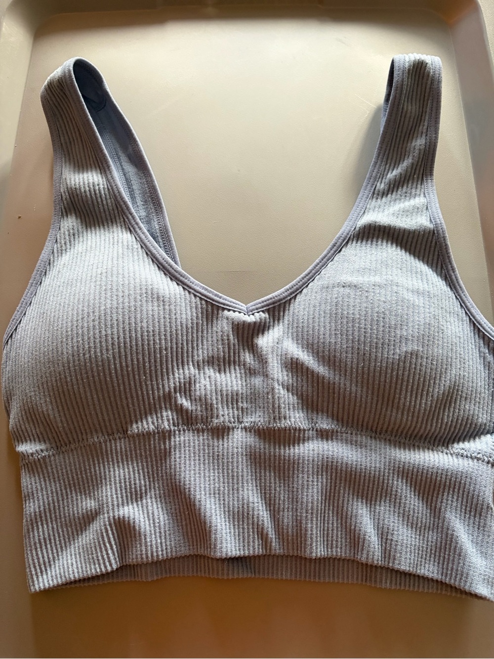 Aeropostale‎ Light Blue Ribbed V-Neck Bralette
